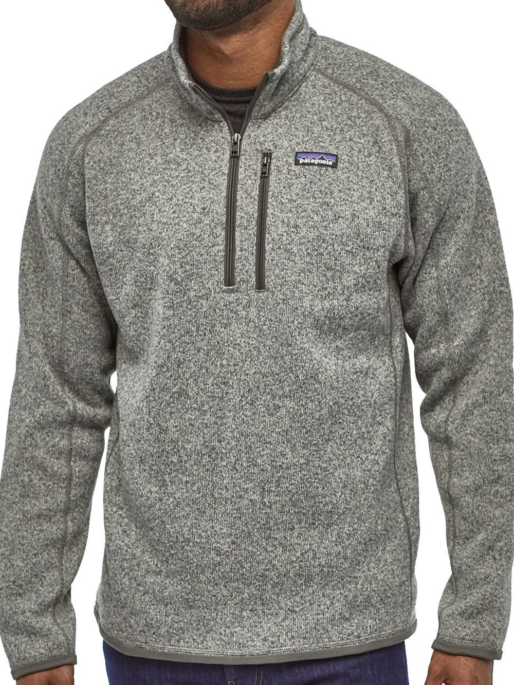 Patagonia Men's Better Sweater 1/4-Zip Fleece Pullover Stonewash Gray
